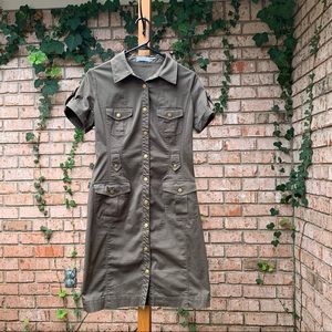 Calvin Klein Safari Army Green Dress